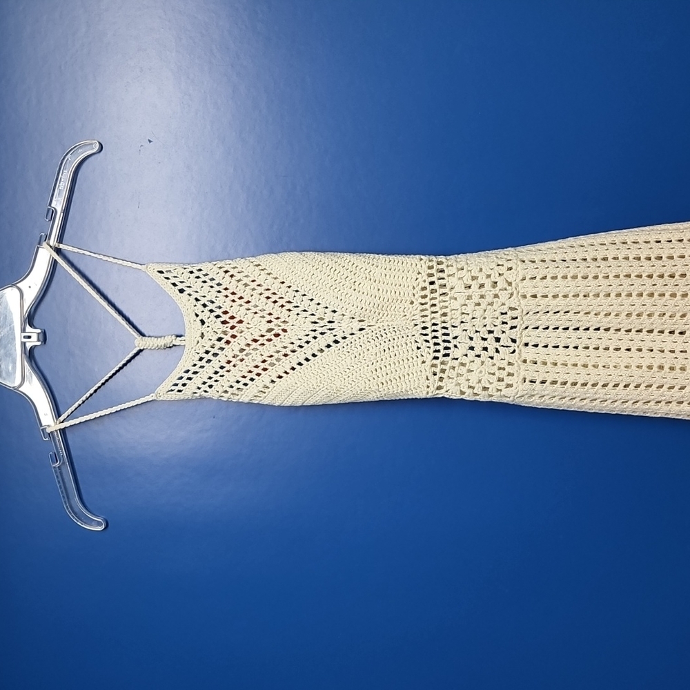 Sheer Crochet Midi Dress - Picture 8 of 10